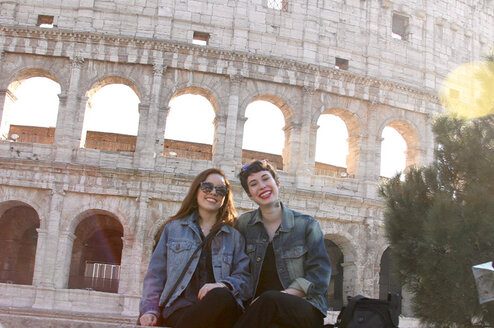 Students at the Colosseum